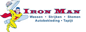 Iron Man Wasserij en Stomerij Logo